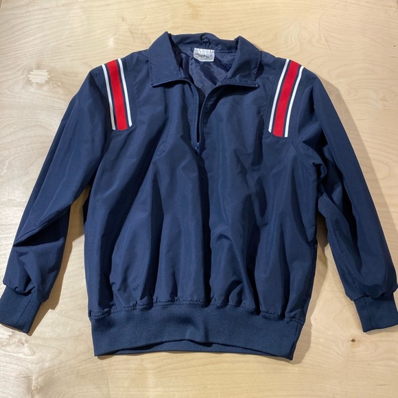 Honig’s Whistle Stop Men's Navy Pullover with Red Stripes XL (DV) - Picture 8 of 14